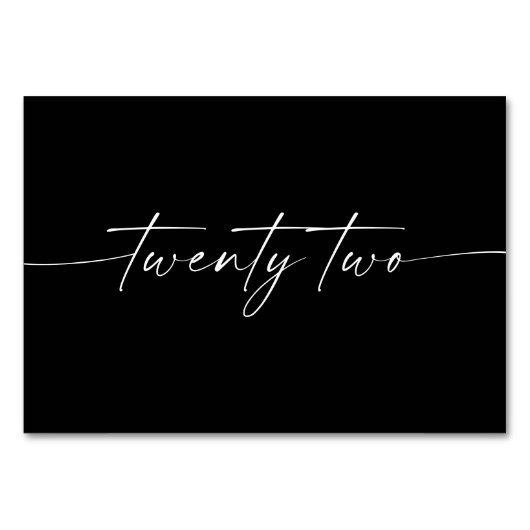 Elegant Minimale Kaarten van de Lijst van het Manu (Voorkant)