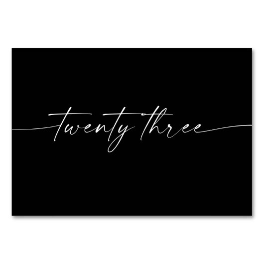 Elegant Minimale Kaarten van de Lijst van het Manu (Achterkant)