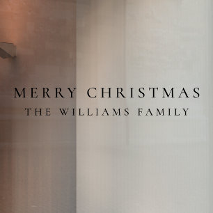 Elegant Minimale kerstnaam Raamsticker