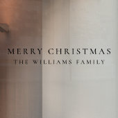 Elegant Minimale kerstnaam Raamsticker