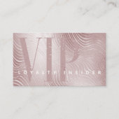 Elegant Minimale Luxe Roos Gold Abstracte VIP Klantenkaartje (Voorkant)