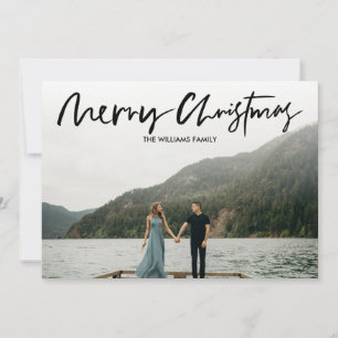 Elegant Minimale MERRY CHRISTMAS-foto Save The Date