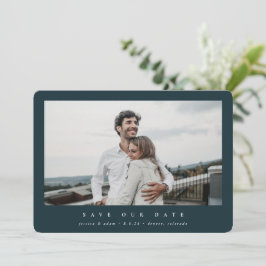 Elegant minimale, moderne centrale foto save the date