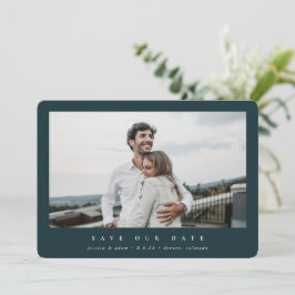 Elegant minimale, moderne centrale foto save the date