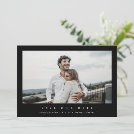 Elegant minimale, moderne centrale foto save the date