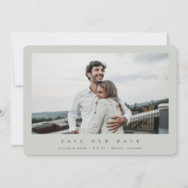 Elegant minimale, moderne centrale foto save the date