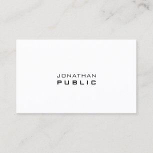 Elegant minimale, moderne professionele Sjabloon Visitekaartje