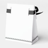 Elegant Minimale Monogram Aangepast huwelijk Bedankdoosjes (Achterkant)