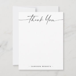 Elegant minimale naam en met de hand geschreven be notitiekaartje