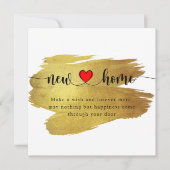 Elegant Minimale nieuwe Kaart voor huisverwarming (Voorkant)