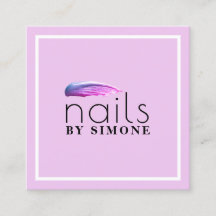 Elegant minimale paarse nagellak