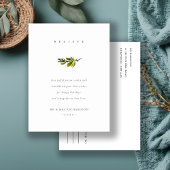 Elegant Minimale Pine Branch Kerstgeloof Feestdagenkaart