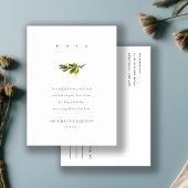 Elegant Minimale Pine Branch KerstHope Feestdagenkaart