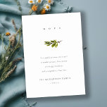 Elegant Minimale Pine Branch KerstHope Feestdagenkaart<br><div class="desc">Neem contact met mij op via yellowfebstudio@gmail.com voor meer aanpassingen of andere overeenkomende objecten.</div>