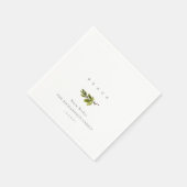 Elegant Minimale Pine Branch-kerstvrede Servet (Hoek)