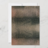 Elegant Minimale Roos Gold Black kerstfoto Kaart (Achterkant)