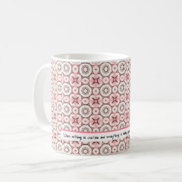 Elegant minimale roze roze roze roze roodpatroon b koffiemok