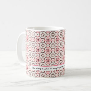 Elegant minimale roze roze roze roze roodpatroon b koffiemok