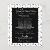 Elegant Minimale tijdlijn voor bruidsbruiloft (Voorkant)