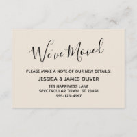 Elegant, minimale Typografie "We hebben ons verpla