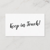 Elegant, Minimale Verandering van de Kaart van het (Achterkant)