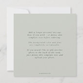 Elegant Minimale Vierkant Triple Foto Feestdagenkaart (Achterkant)