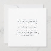 Elegant Minimale Vierkant Triple Foto Feestdagenkaart (Achterkant)