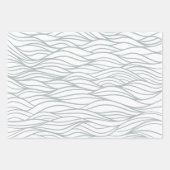 Elegant minimale watergolven inpakpapier vel (Voorkant 2)