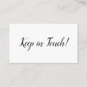 Elegant, minimale "wijziging van adres" Kaart invo (Achterkant)