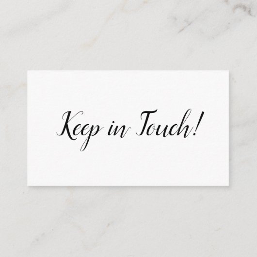 Elegant, minimale "wijziging van adres" Kaart invo (Achterkant)