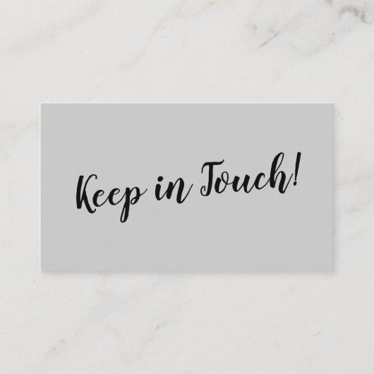 Elegant, minimale wijziging van de adreskaart informatiekaartje (Achterkant)