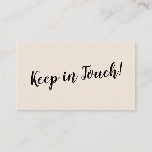 Elegant, minimale wijziging van de adreskaart informatiekaartje (Achterkant)