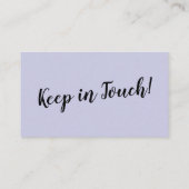 Elegant, minimale wijziging van de adreslavenderka informatiekaartje (Achterkant)