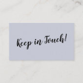 Elegant, minimale wijziging van het adres Stusty B Informatiekaartje (Achterkant)