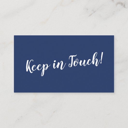 Elegant, minimale wijziging van het adres van de b informatiekaartje (Achterkant)