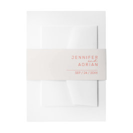 Elegant — minimale witte en rode moderne pasta uitnodigingen wikkel