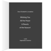 Elegant, minimale witte kerst (Binnen (Rechts))