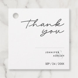 Elegant minimale witte moderne Labels