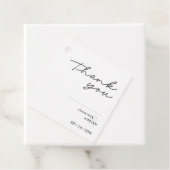 Elegant minimale witte moderne Labels (In situ)