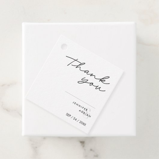 Elegant minimale witte moderne Labels (In situ)