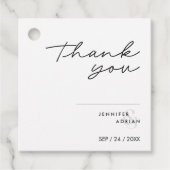 Elegant minimale witte moderne Labels (Voorkant)