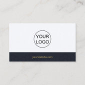 Elegant Minimalism Custom Logo Visitekaartje (Achterkant)