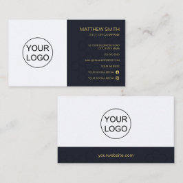 Elegant Minimalism Custom Logo Visitekaartje