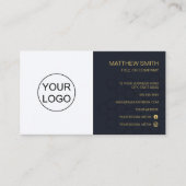 Elegant Minimalism Custom Logo Visitekaartje (Voorkant)