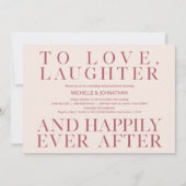 Elegant Minimalism Wedding Rehearsal Dinner Kaart (Voorkant)