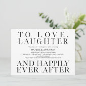 Elegant Minimalism Wedding Rehearsal Dinner Kaart (Staand voorkant)