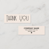 Elegant minimalisme Dank u Visitekaartje (Voorkant / Achterkant)
