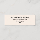 Elegant minimalisme Dank u Visitekaartje (Achterkant)