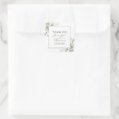 Elegant, minimalisme, groene bladeren Stickers (Tas)