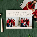 Elegant minimalisme Multi-Photo Feestdagenkaart<br><div class="desc">Deze vakantiefotokaart is voorzien van elegante en moderne typografie met een unieke foto-indeling.</div>